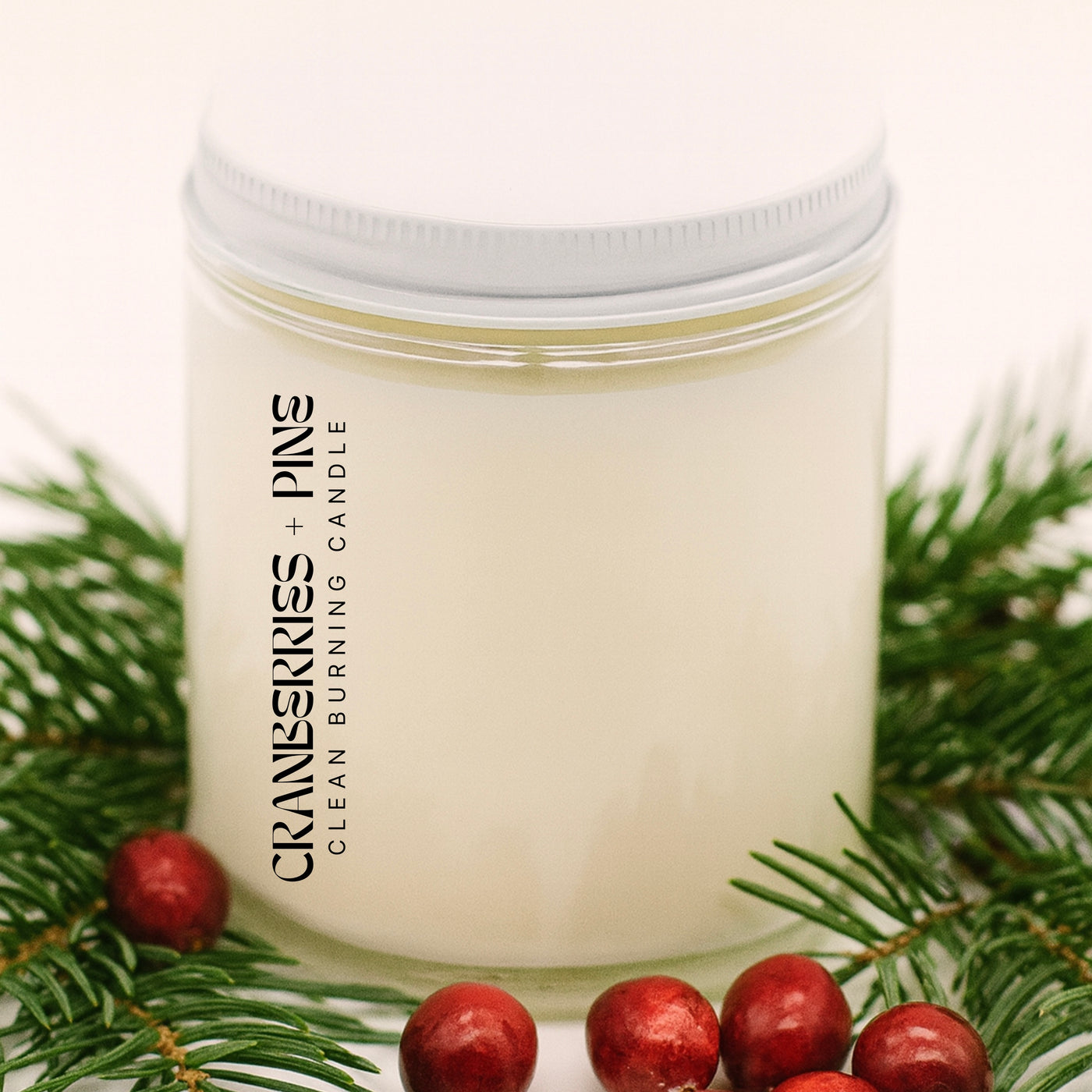 Cranberries + Pine Candle